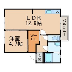 二里ケ浜駅 徒歩4分 2階の物件間取画像